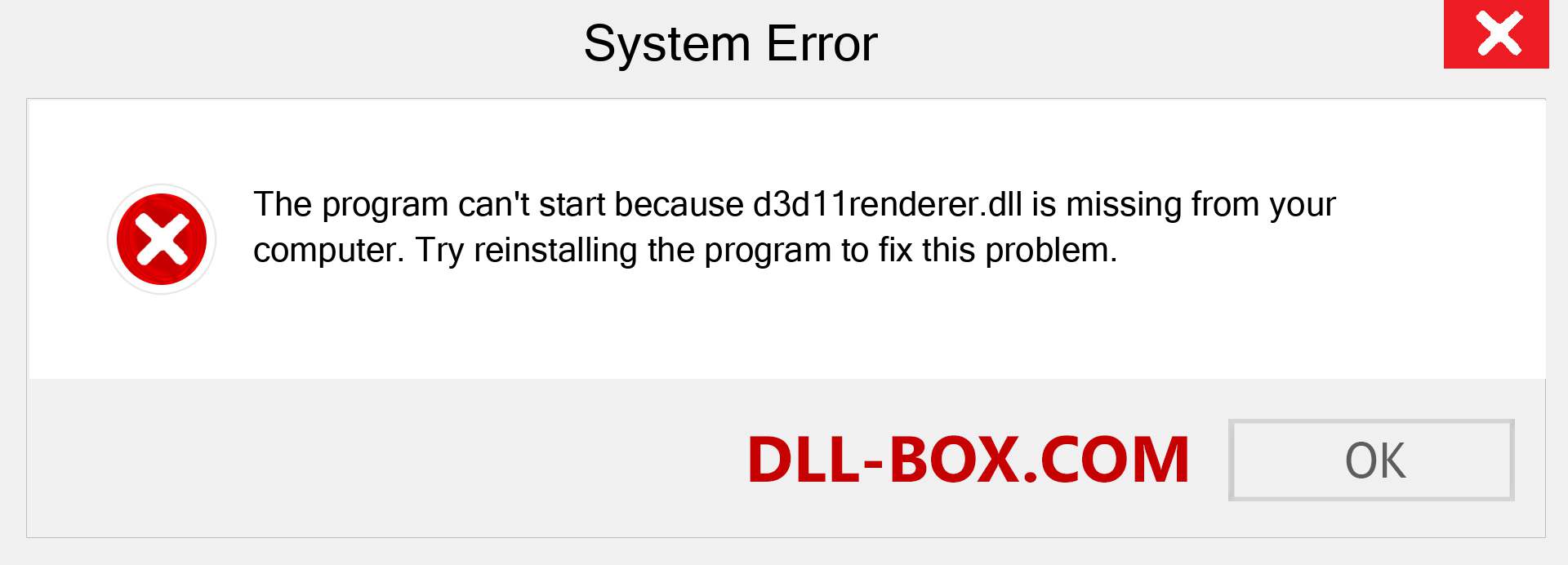  d3d11renderer.dll file is missing?. Download for Windows 7, 8, 10 - Fix  d3d11renderer dll Missing Error on Windows, photos, images